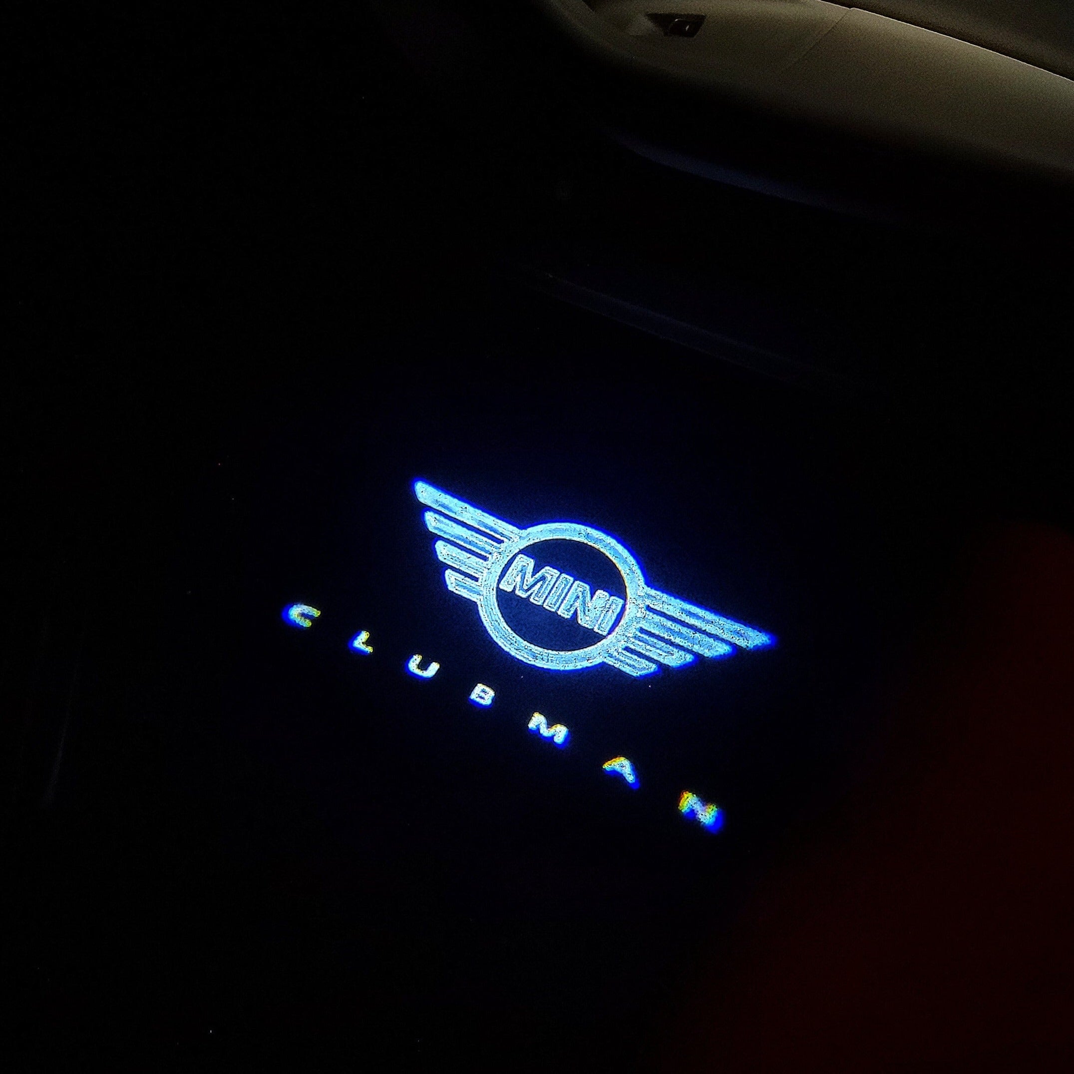 MINI CLUBMAN LOGO PROJECROTR LIGHTS Nr.28 (quantità 1 = 2 Logo Film / 2 luci porta)