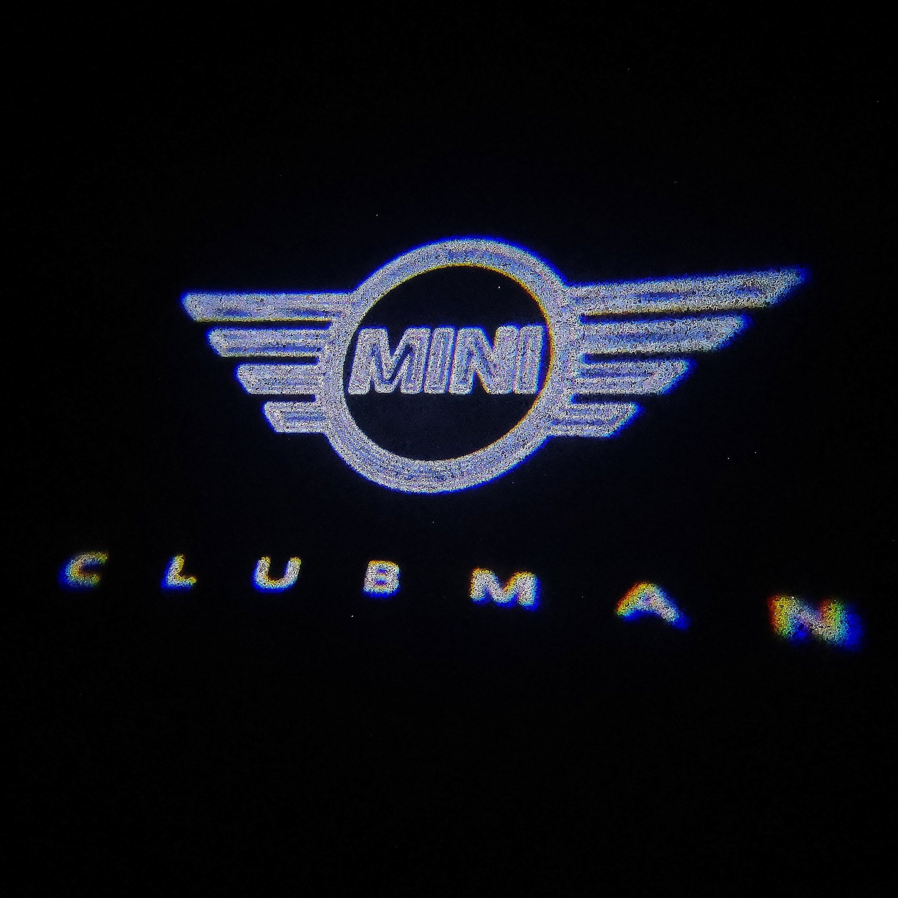 MINI CLUBMAN LOGO PROJECROTR LIGHTS Nr.28 (quantità 1 = 2 Logo Film / 2 luci porta)