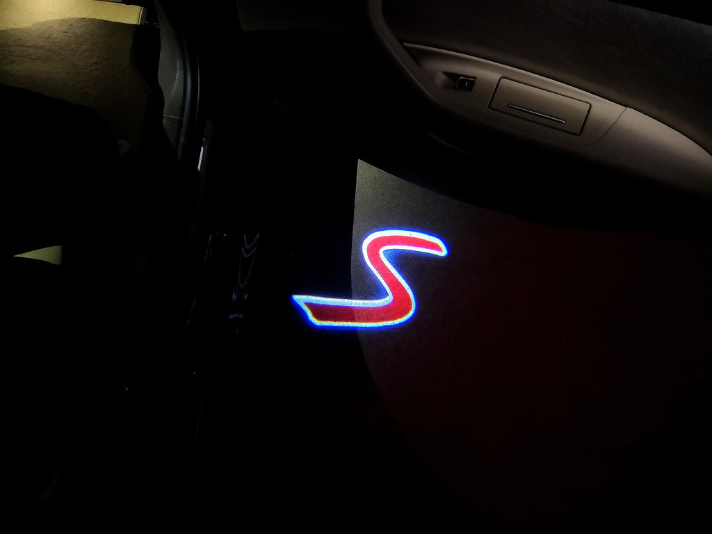 MINI S LOGO PROJECROTR أضواء Nr.67 (كمية 1 = 2 شعار فيلم / 2 أضواء الباب)