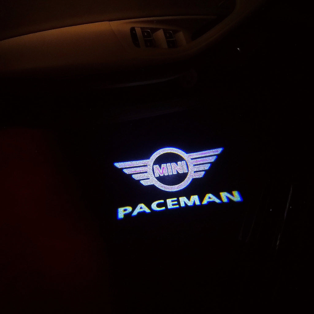 MINI PACEMAN LOGO PROJECROTR LIGHTS Nr.142 (Menge 1 = 2 Logo Film / 2 Türleuchten)