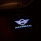 MINI PACEMAN LOGO PROJECROTR LIGHTS Nr.142 (Menge 1 = 2 Logo Film / 2 Türleuchten)