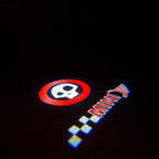 MINI LOGO PROJECTOR LIGHTS Nr.11 (Menge 1 = 2 Logo Film / 2 Türlichter)