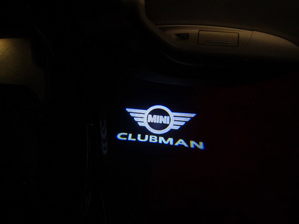 MINI CLUBMAN LOGO PROJECROTR LIGHTS Nr.30 (Menge 1 = 2 Logo Film / 2 Türleuchten)