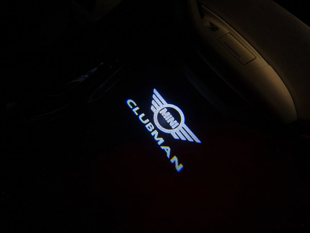 MINI CLUBMAN LOGO PROJECROTR LIGHTS Nr.30 (Menge 1 = 2 Logo Film / 2 Türleuchten)
