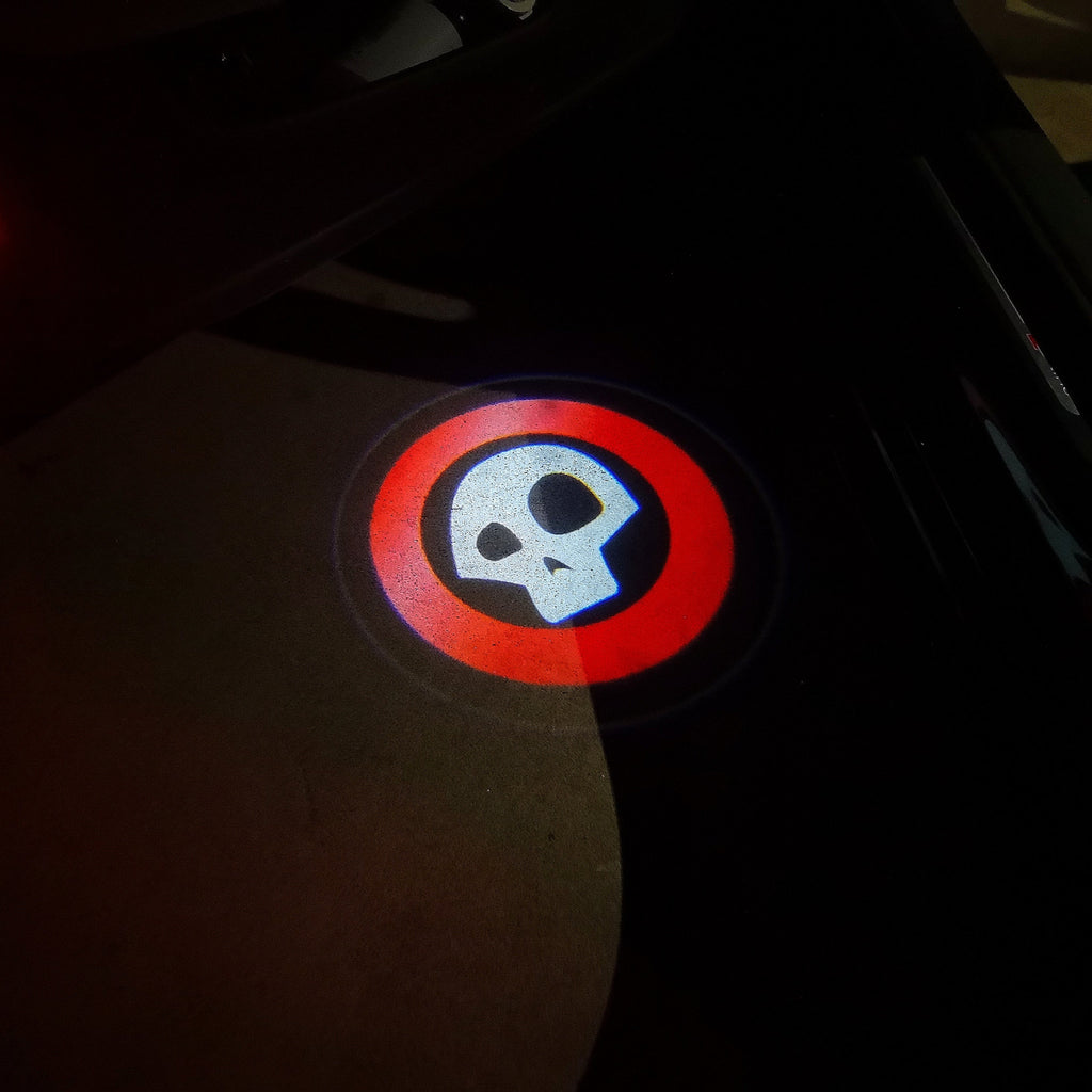 MINI LOGO PROJECTOR LIGHTS Nr.12 (Menge 1 = 2 Logo Film / 2 Türlichter)