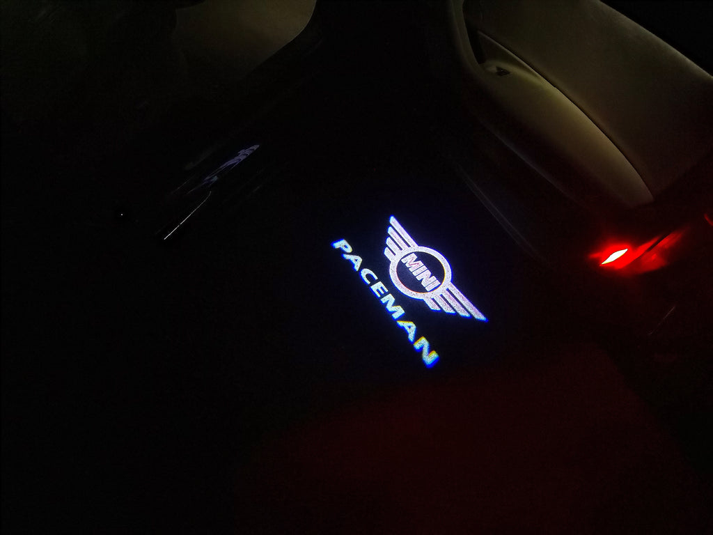 MINI PACEMAN LOGO LOGO LOGO LIGHTS Nr.127 (الكمية 1 = 2 شعار فيلم / 2 مصباح باب)