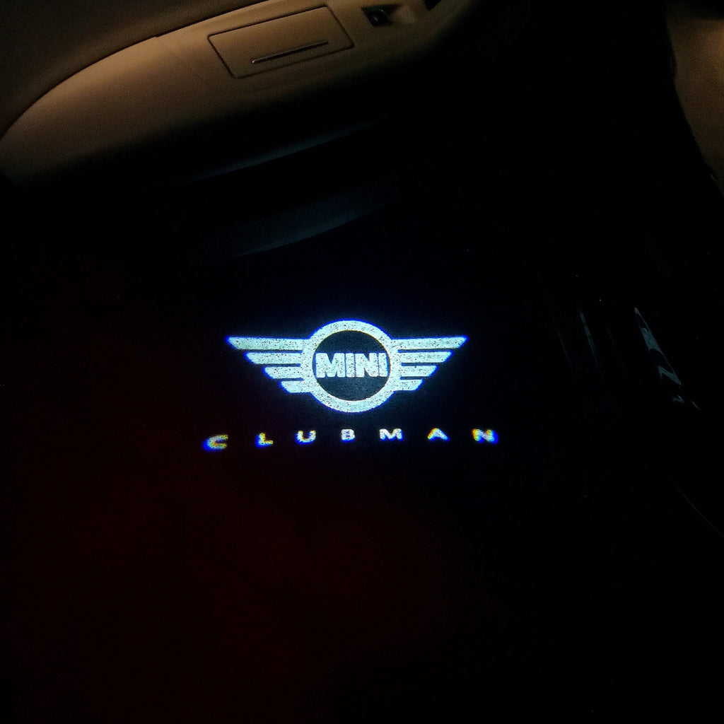 MINI CLUBMAN LOGO PROJECROTR LIGHTS Nr.133 (Menge 1 = 2 Logo Film / 2 Türleuchten)