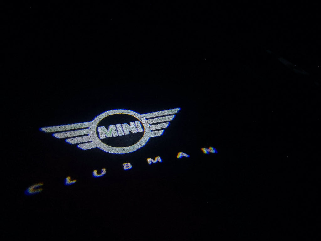 MINI CLUBMAN LOGO PROJECROTR LIGHTS Nr.133 (Menge 1 = 2 Logo Film / 2 Türleuchten)