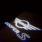MINI COOPER S LOGO PROJECROTR LIGHTS Nr.27 (Menge 1 = 2 Logo Film / 2 Türleuchten)