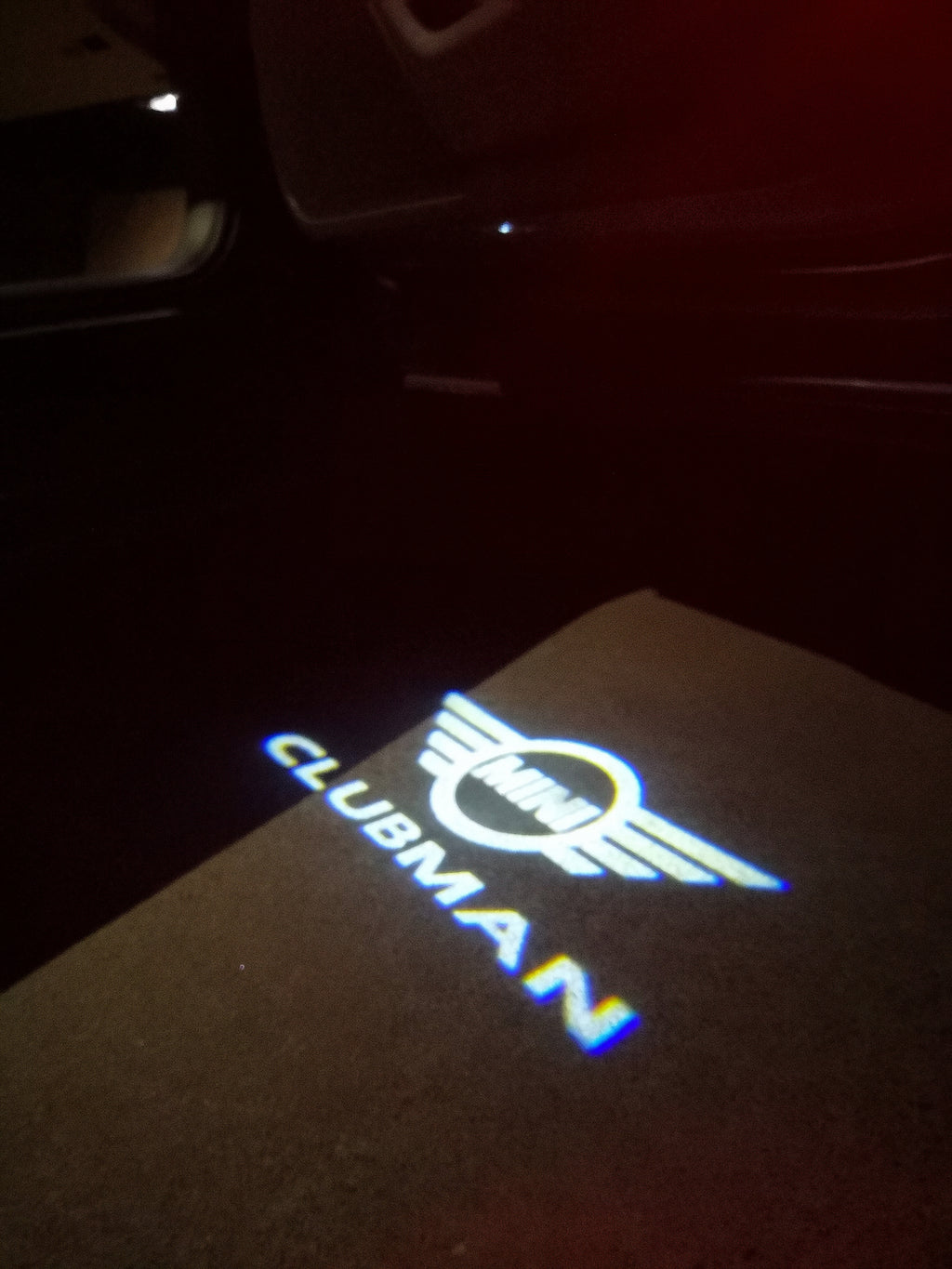 MINI CLUBMAN LOGO PROJECTOR LIGHTS Nr.135 (Menge 1 = 2 Logo Film / 2 Türlichter)