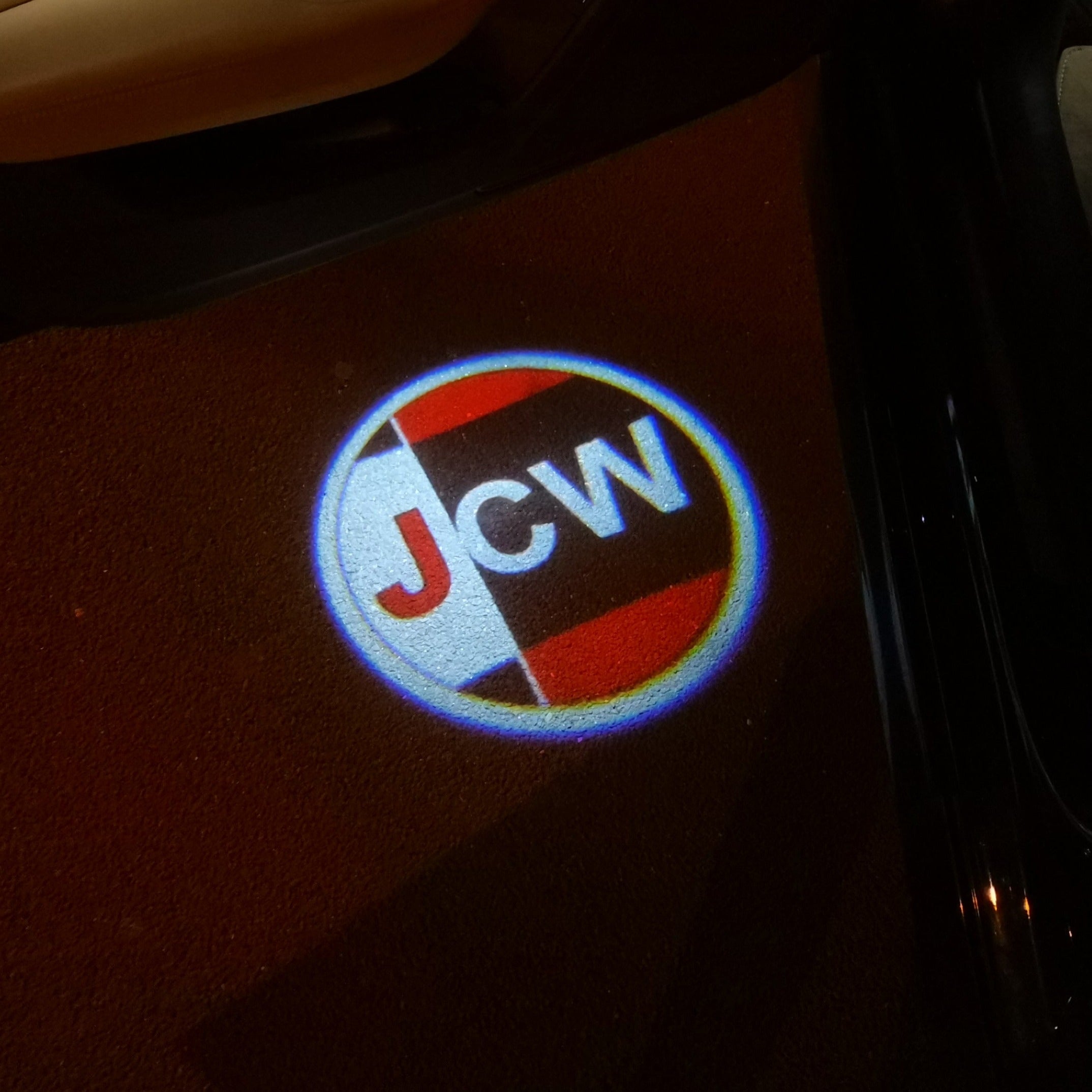 JOHN COOPER ARBEITET LOGO PROJECROTR LICHTER Nr.74 (Menge 1 = 2 Logo Film / 2 Türlichter)