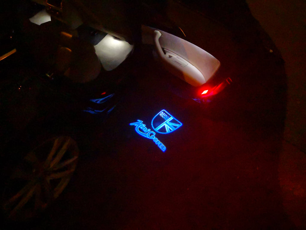 LUCI PROIETTORI MINI COOPER LOGO Nr.43 (quantità 1 = 2 Logo Film / 2 luci porta)