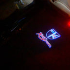 MINI COOPER LOGO PROJECROTR LIGHTS Nr.40 (الكمية 1 = 2 شعار فيلم / 2 مصباح باب)