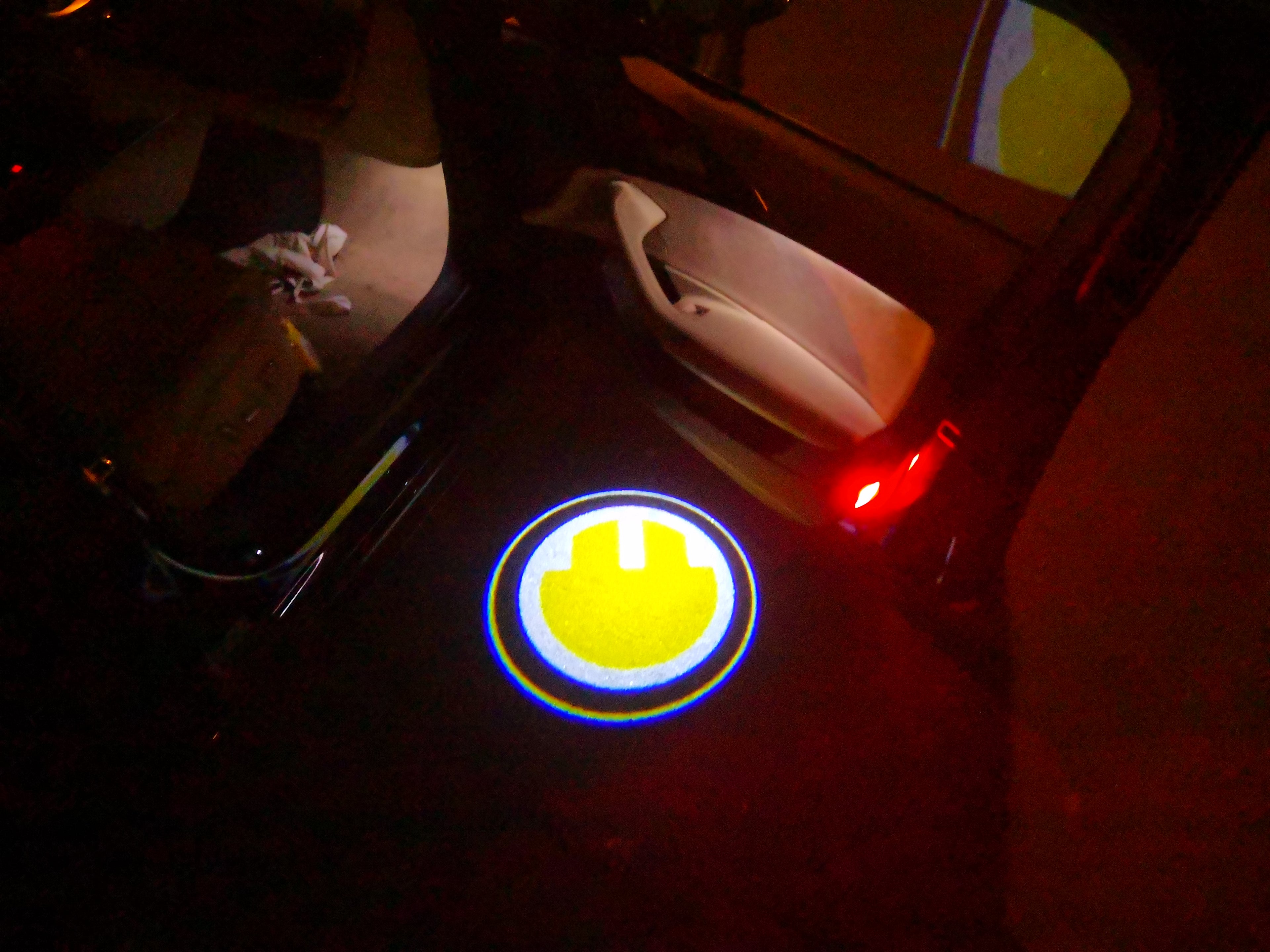 MINI ELECTRIC LOGO PROJECROTR LIGHTS Nr.81 (Menge 1 = 2 Logo Film/2 Türleuchten)