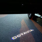 SKODA OCTAVIA LOGO LIGHTS Nr.108 (Menge 1 = 2 Logo Film / 2 Türlichter)