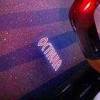 SKODA LOGO PROJECTOR LIGHTS Nr.101 (quantité 1 = 2 Film Logo / 2 lumières de porte)