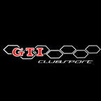Volkswagen Door lights GTI Logo Nr. 19 (cantidad 1 = 2 películas con logotipo / 2 luces de puerta)