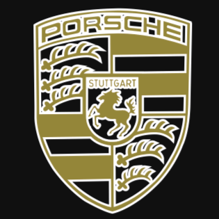 PORSCHE Original LOGO PROJECTOT LIGHTS Nr.01 (quantité 1 = 2 Film Logo / 2 feux de porte)
