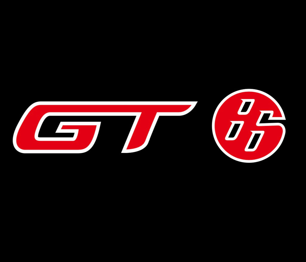 GT 86 LOGO PROJECTOT LIGHTS Nr.06 (quantità 1 = 2 Logo Films / 2 luci porta）