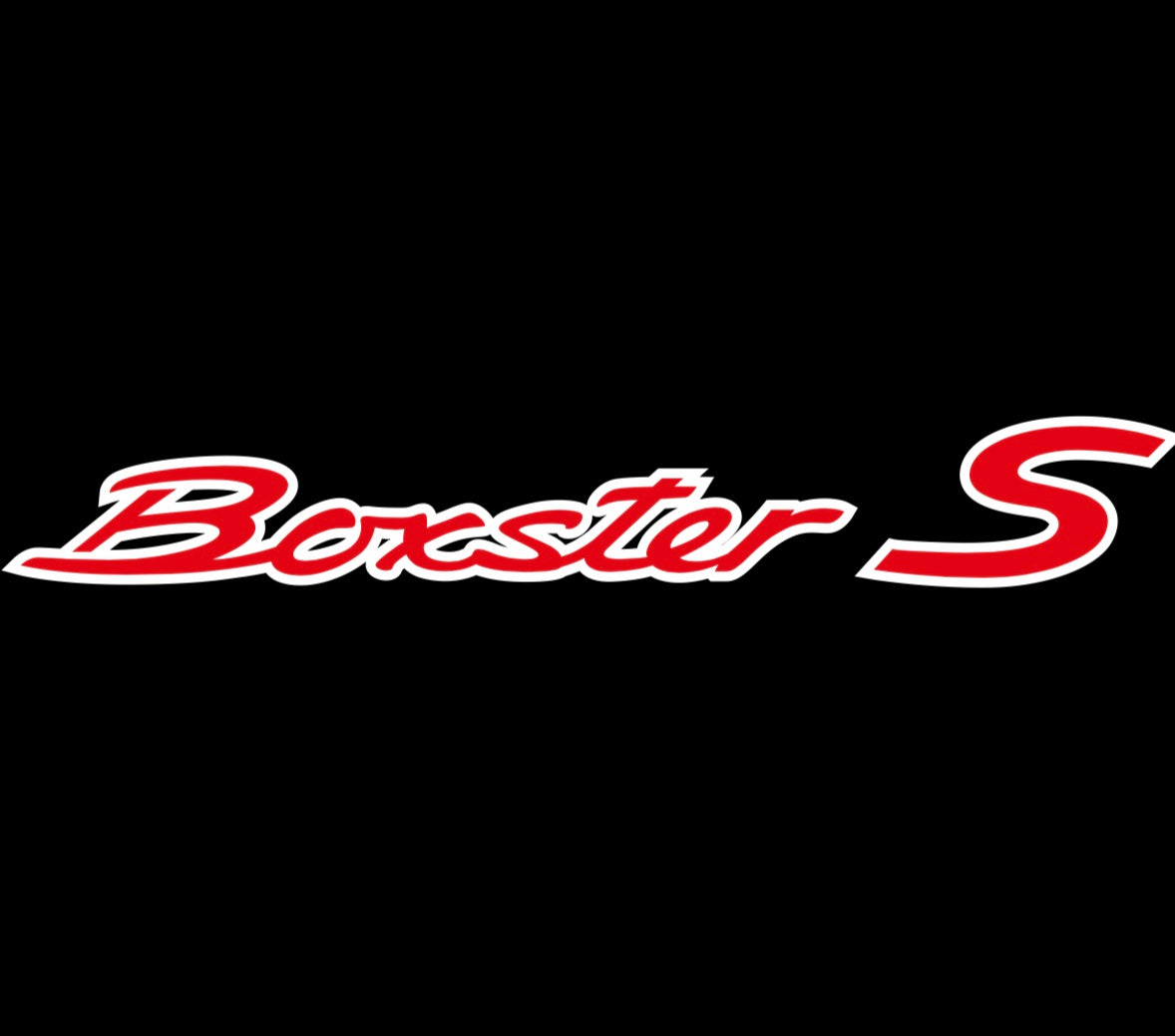 PORSCHE Boxster S LOGO PROJECTOT LIGHTS Nr.17 (quantité 1 = 2 Logo Film / 2 feux de porte)