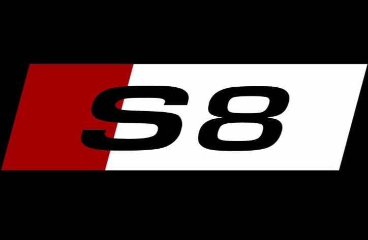 AUDI LOGO PROJECTOT LIGHTS Nr.135 (Menge 1 = 2 Logofolien /2 Türleuchten)