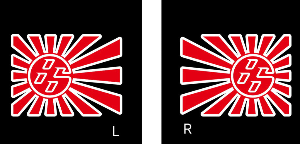 GT 86 Nr.05 Logo (quantità 1 = 1 set / 2 porte luci)