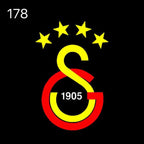 Galatasaray S.K. 1905 Logo Nr.260 (quantità 1 = 2 Logo Films /2 luci porta)