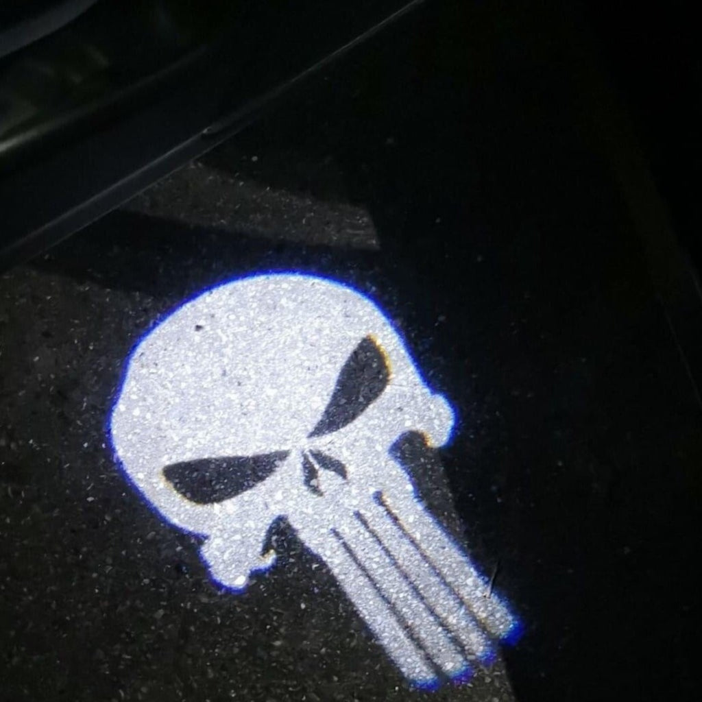 Punisher Logo Nr.204 (quantità 1 = 2 Logo Films /2 luci porta)