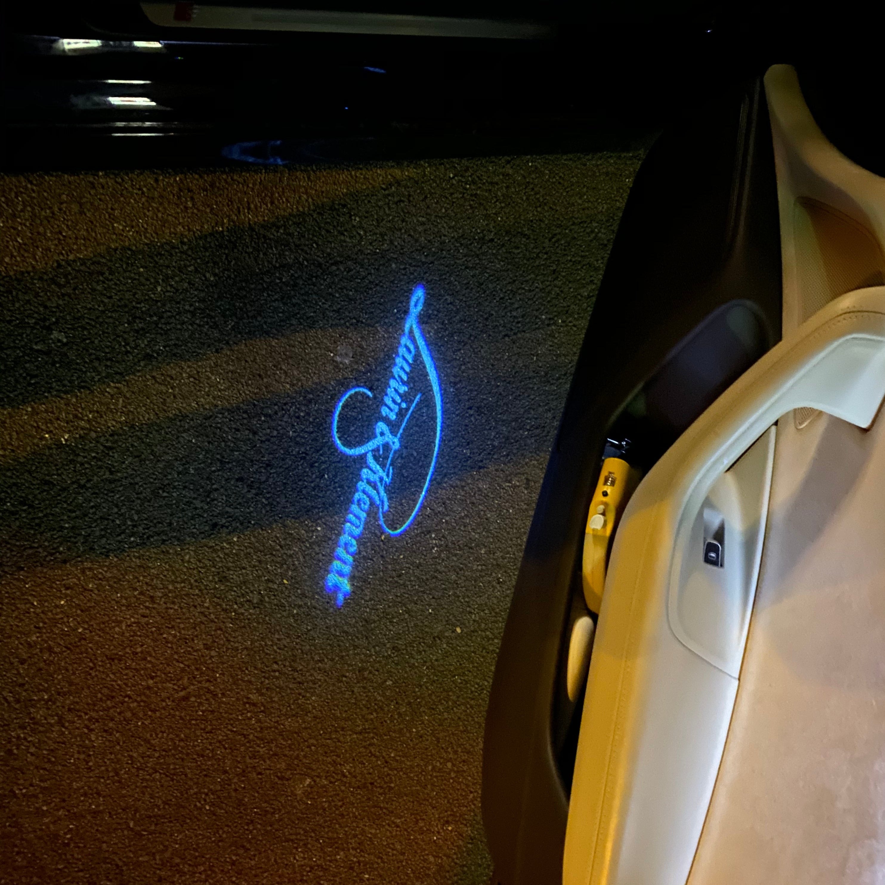 SKODA Laurin&klement LOGO PROJECTOT LIGHTS Nr.19 (Menge 1 = 2 Logofolien /2 Türleuchten)