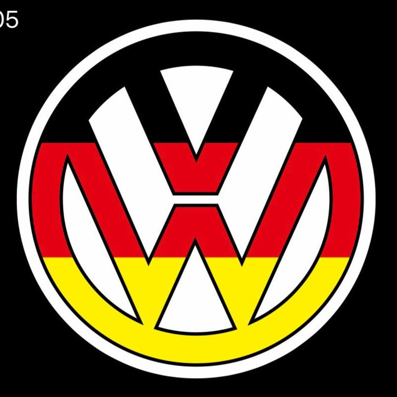 Volkswagen Door lights Logo Nr. 07 (quantità 1 = 2 pellicole logo / 2 luci porta)
