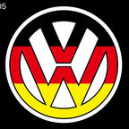 Volkswagen Door lights Logo Nr. 07 (quantità 1 = 2 pellicole logo / 2 luci porta)
