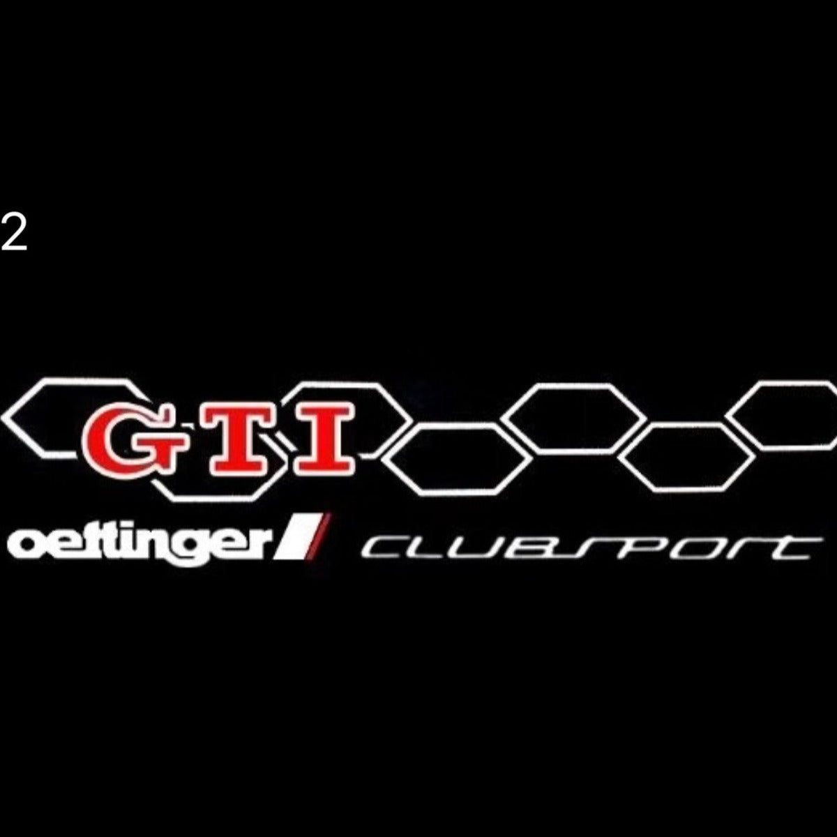 فولكس فاجن GTI الباب مصباح علامة الترقيم رقم واحد