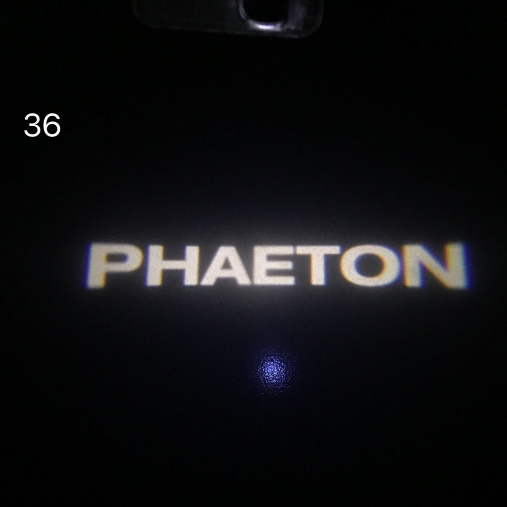 Volkswagen Door lights PHAETON Logo No. 73 (quantité 1 = 2 Logo Films /2 par lumières)