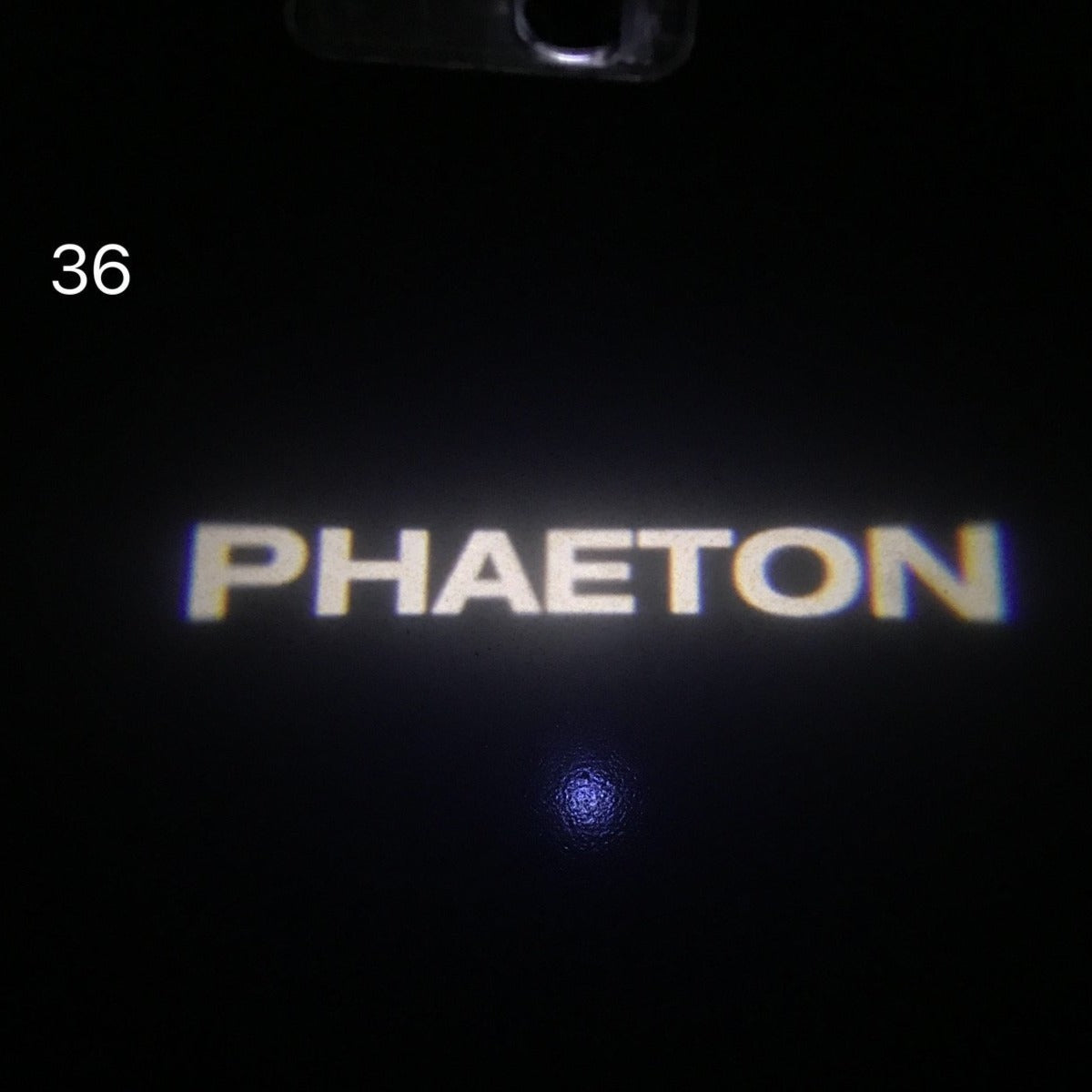 Volkswagen Door lights PHAETON Logo Nr. 73 (quantity 1 = 2 Logo Films /2 door lights)
