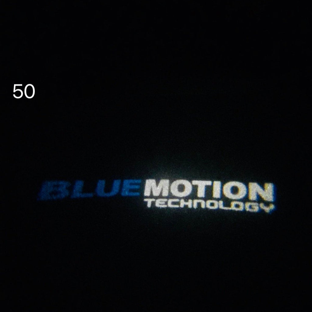 فولكس واجن الباب أضواء BLUE MOTION الشعار Nr. 26 (كمية 1 = 2 شعار الأفلام / 2 أضواء الباب)