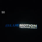 فولكس واجن الباب أضواء BLUE MOTION الشعار Nr. 26 (كمية 1 = 2 شعار الأفلام / 2 أضواء الباب)