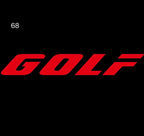 Volkswagen Golf sign No. 49 door LAMP (quantity 1 = 2 sign Film / 2 door LAMP)