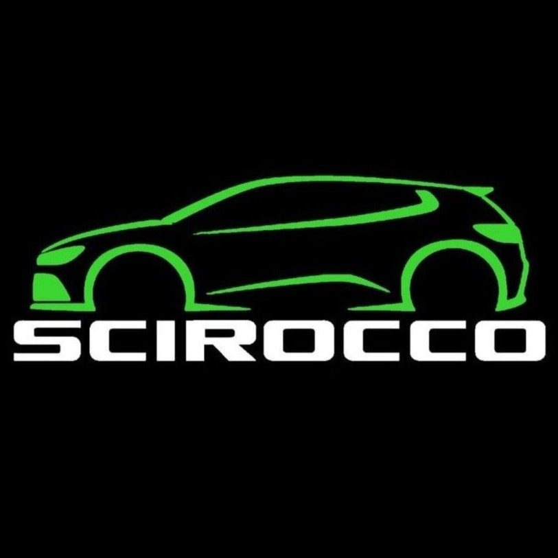 Volkswagen Luces de puerta SCIROCCO Logo Nr. 62 (cantidad 1 = 2 películas con logotipo / 2 luces de puerta）