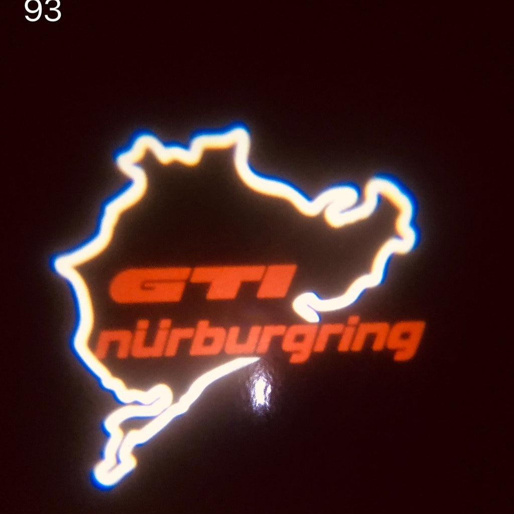Volkswagen Door lights GTI NÜRBURGRING Logo (cantidad 1 = 2 Logo Films /2 por luces)No. 59