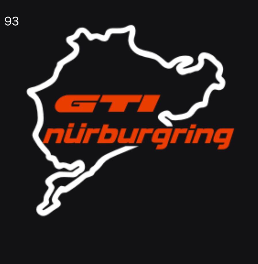 Volkswagen Door lights GTI NÜRBURGRING Logo (cantidad 1 = 2 Logo Films /2 por luces)No. 59
