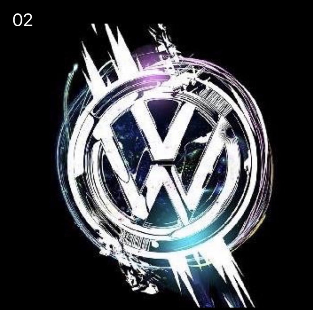 Volkswagen Door lights Logo Nr. 146 (quantità 1 = 2 pellicole logo / 2 luci porta)