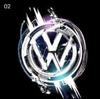 Volkswagen Door lights Logo Nr. 146 (quantità 1 = 2 pellicole logo / 2 luci porta)