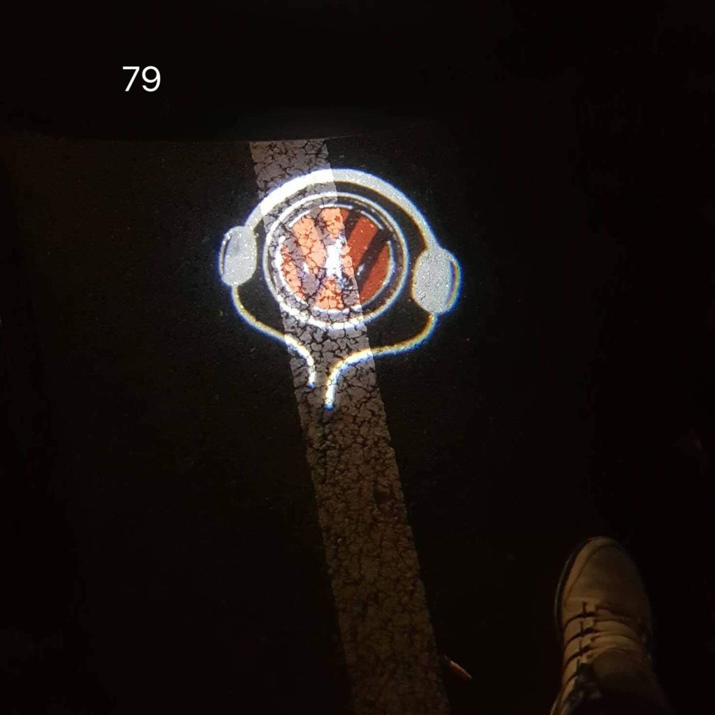 Volkswagen Door lights Logo Nr. 55 (quantità 1 = 2 Logo Films /2 luci porta)
