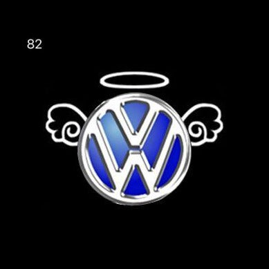 Volkswagen Porta luci Logo Nr. 10 (quantità 1 = 2 logo film / 2 porte luci)