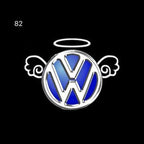 Volkswagen Porta luci Logo Nr. 10 (quantità 1 = 2 logo film / 2 porte luci)