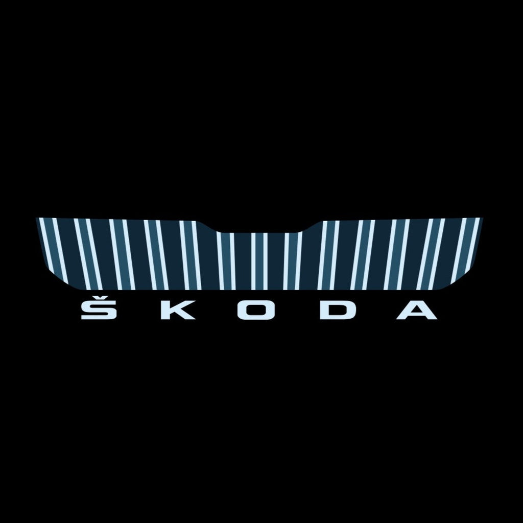SKODA LOGO PROJECTOT LIGHTS Nr.43 (cantidad 1 = 2 Logo Film/2 luces de puerta)