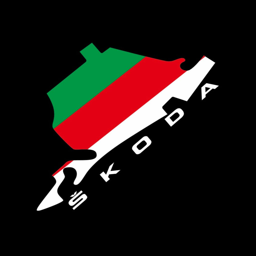 SKODA LOGO PROJECTOT LIGHTS Nr.48 (quantité 1 = 2 Logo Film / 2 feux de porte)
