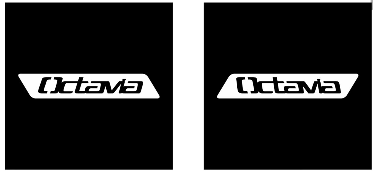 SKODA LOGO PROJECTOT أضواء Nr.66 (كمية 1 = 2 شعار فيلم / 2 أضواء الباب)