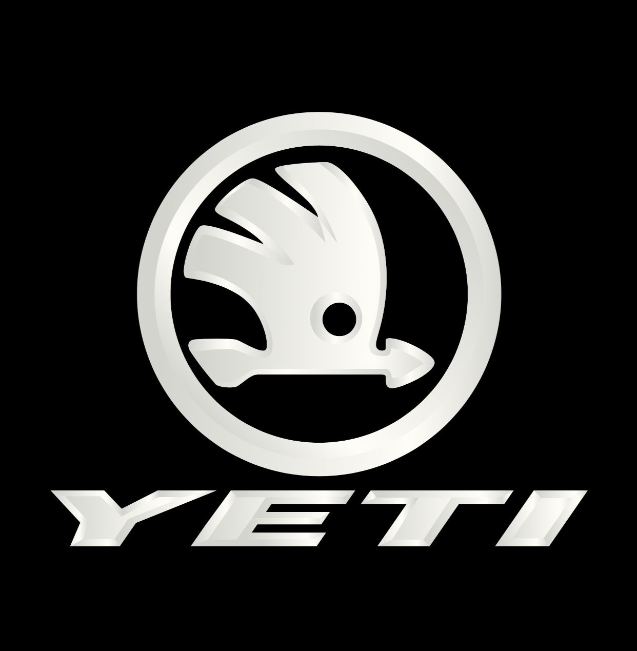 SKODA YETI LOGO LIGHTS Nr.53 (Menge 1 = 2 Logo Film / 2 Türleuchten)