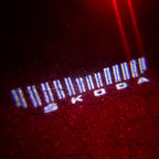 SKODA LOGO PROJECTOT LIGHTS Nr.43 (cantidad 1 = 2 Logo Film/2 luces de puerta)
